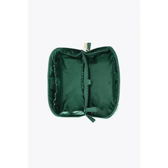 NWT Beis x Wicked Toiletry Kit Cosmetic Bag In Wicked Green - Picture 5 of 6